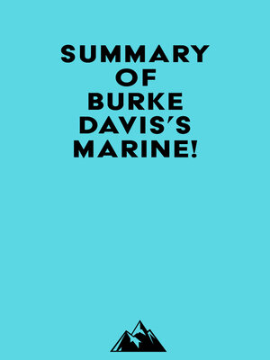 cover image of Summary of Burke Davis's Marine!